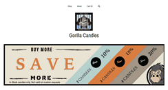 Desktop Screenshot of gorillacandles.com